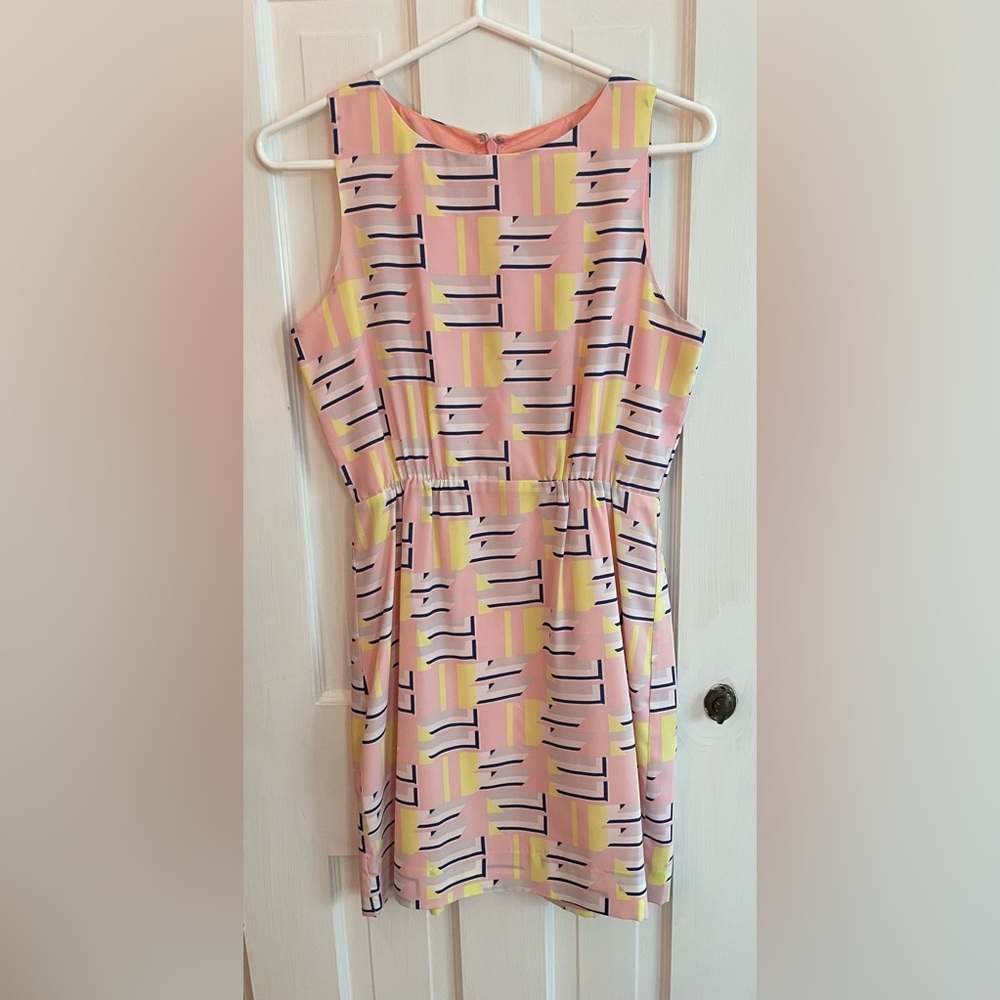 JCrew geometric dress, size 2 petite